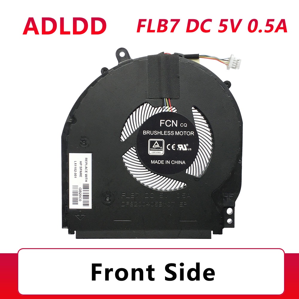 แล็ปท็อปพัดลมระบายความร้อน cpu cooler หม้อน้ํา HP X360 14-DH 14-dh1036tx 14-dh0036TX 14M-DH L51102-0