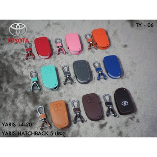 ซองหนังแท้กุญแจรถ  Toyota Yaris 2014 2015 2016 2017 2018 2019 2020, Toyota Yaris Hatchback 5 ประตู(รับประกันหนังแท้)