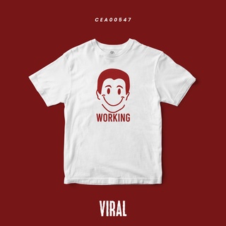 เสื้อยืด พิมพ์ลาย WORKING CEA00547 T-SHIRT Soft Premium #เสื้อ #เสื้อยืด #Viral