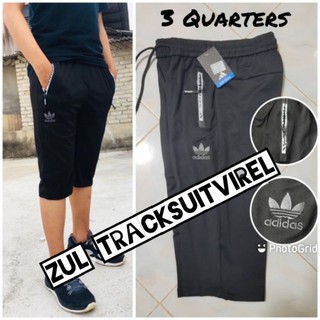 💯 #SELUAR PENDEK TRACKSUIT #TRACK SUIT 3SUKU/3 QUARTER PANTS /  SLIMFIT CLIMALITE 3 suku / TRACKSUIT MURAH