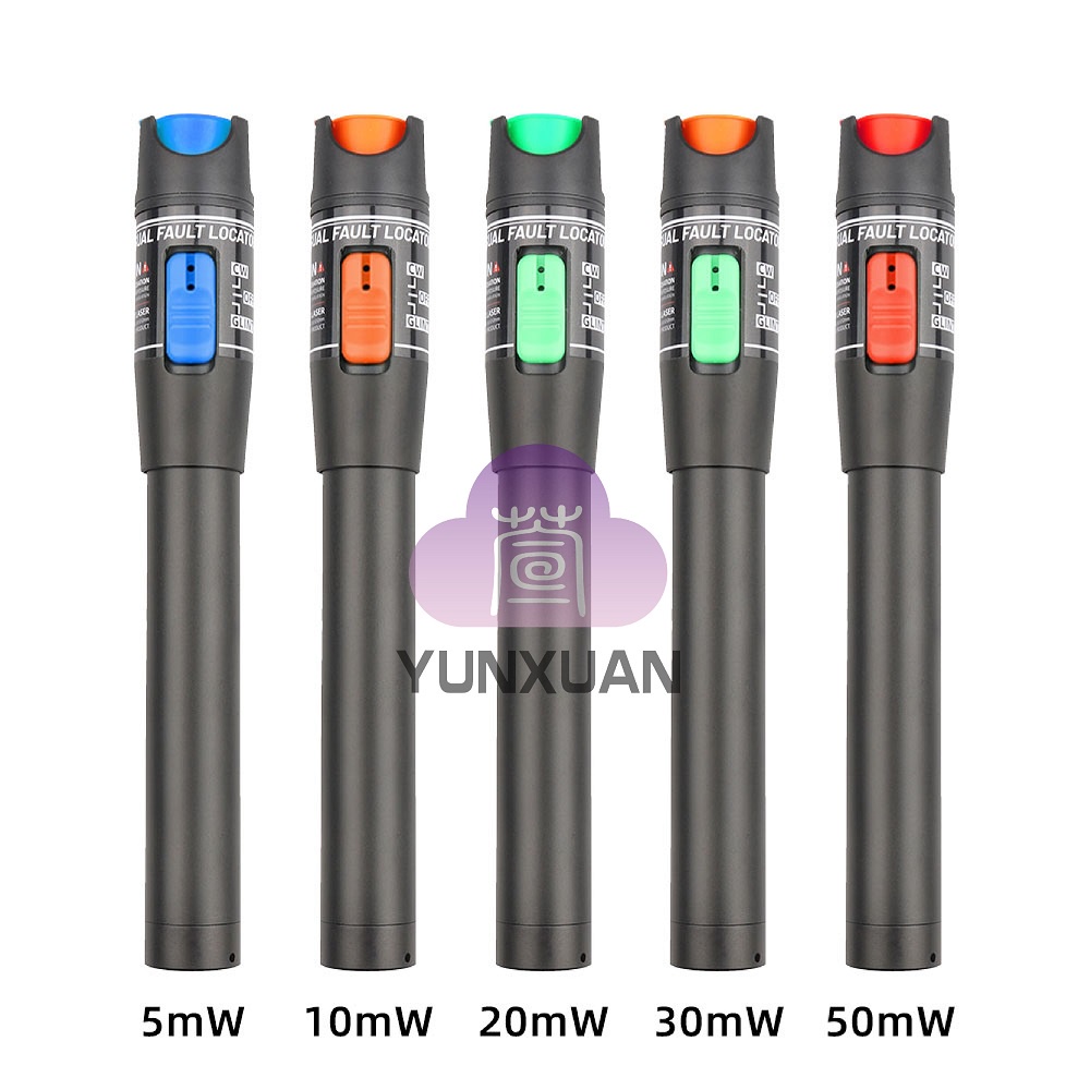 เครื่องทดสอบสายเคเบิล 30mw ระยะแสงเลเซอร์ 5, 10, 20, 30, 50 กม. VFL