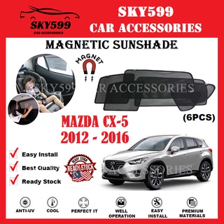 ม่านบังแดดแม่เหล็ก สําหรับ Mazda CX5 CX-5 2012-2016 [6 ชิ้น]