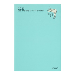 MIDORI Pocket Diary B6 Ojisan 2023 (D22187006) / ไดอารี ปี 2023 ขนาด B6 ลายคุณลุงโอจี้ซัง แบรนด์ MIDORI จากประเทศญี่ปุ่น