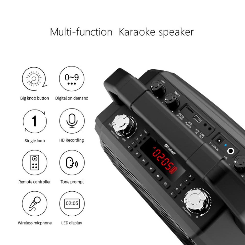 Mifa M520 Multi-function Karaoke Bluetooth Speaker ลำโพงตั้งพื้น / ตู้ร้องคาราโอเกะ / ตู้ช่วยสอน รับประกันศูนย์ไทย 1 ปี