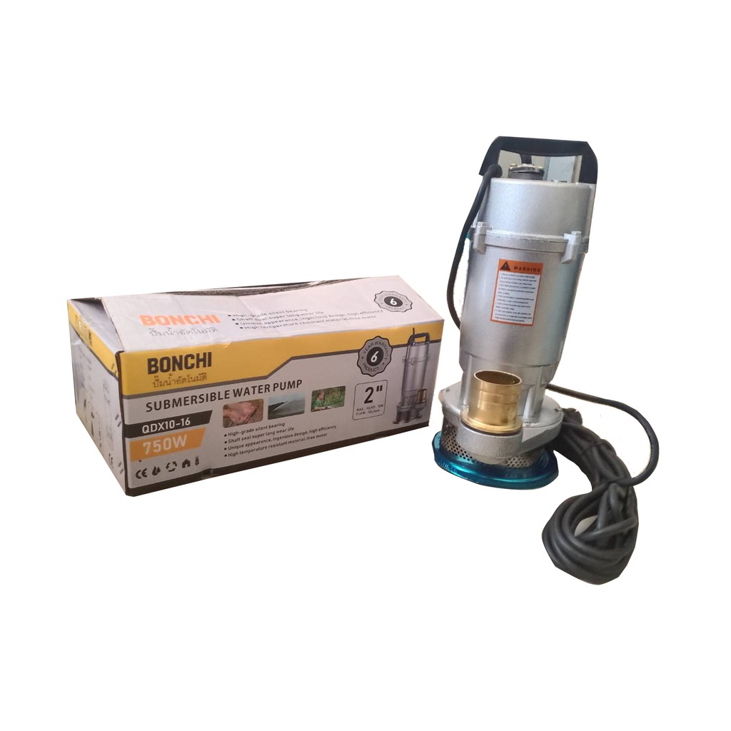 ปั้มน้ำ Bonchi 2"  ปั้มแช่ ปั้ม ไดโว่  Bonchi 2" รุ่น QDX10-16-0.75