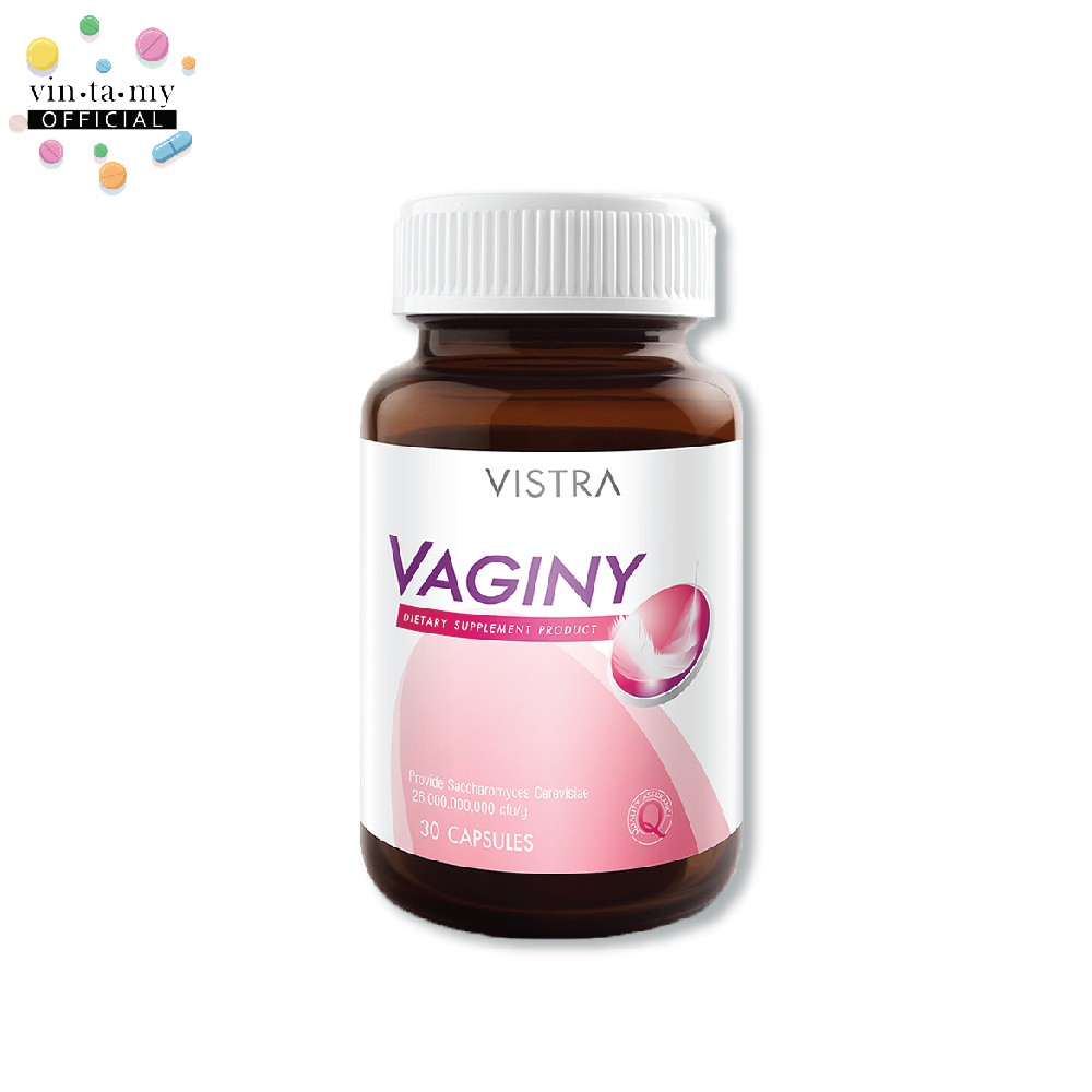 Vistra(วิสทร้า) Vaginy ปกป้องดูแลจุดซ้อนเร้น เพื่อความมั่นใจในทุกวัน ขนาด 30 แคปซูล