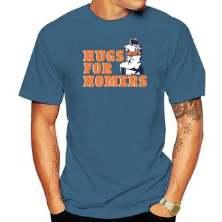 เสื้อยืดผ้าฝ้ายพิมพ์ลาย เสื้อยืดแขนสั้น พิมพ์ลาย Tony Kemp And Evan Gattis Hug สําหรับผู้ชาย