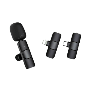 ❤เตรียมจัดส่ง❤ Wireless Microphone ไมโครโฟนไร้สายแบบพกพาใช้สําหรับ สมาร์ทโฟน ไมค์ไร้สายหนีบเสื้อ ไมค์หนีบปกเสื้อ