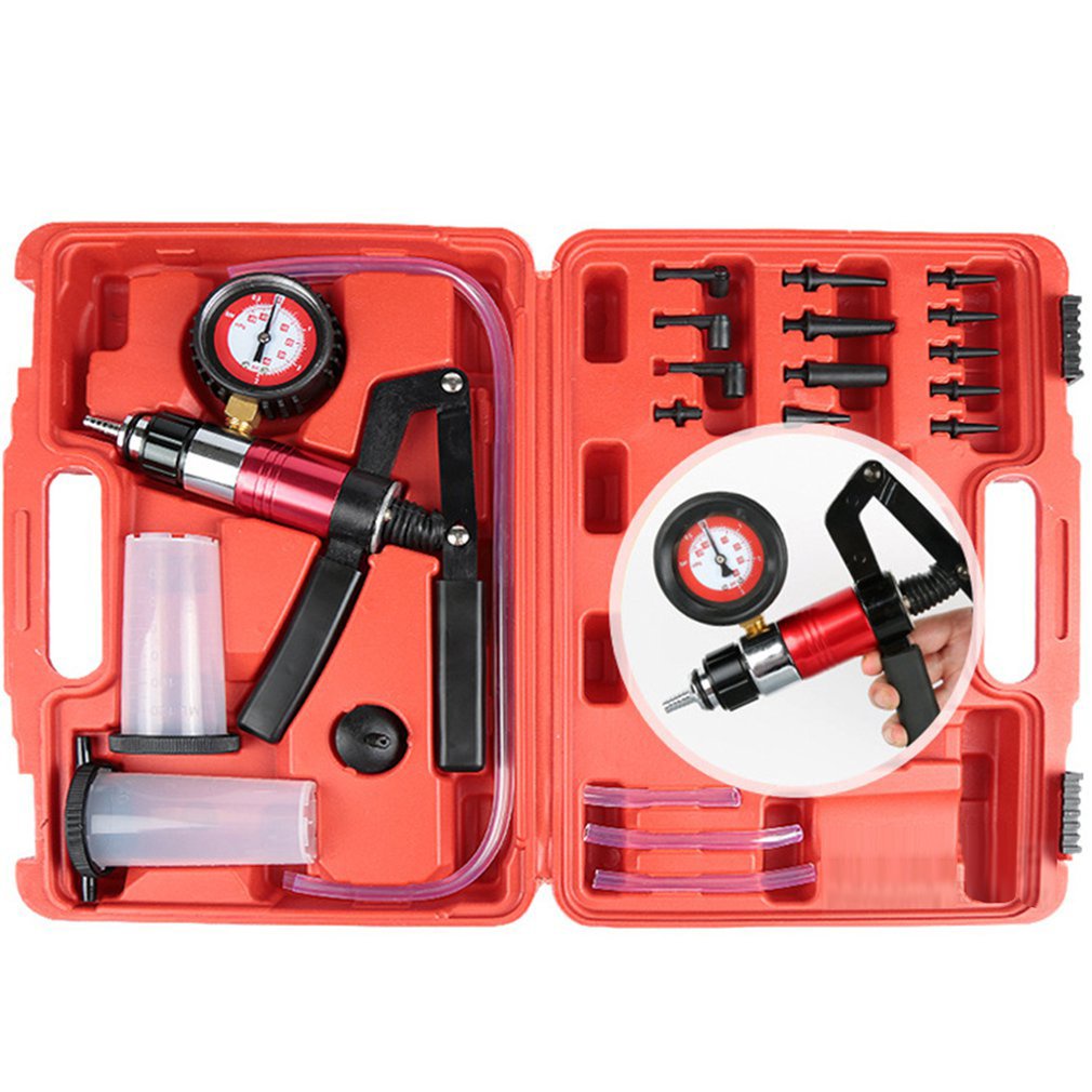 Hand Held DIY Brake Fluid Bleeder Tools Vacuum Pistol Pump Tester Kit