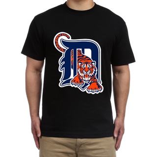 เสื้อยืดครอปเสื้อยืด ลาย Detroit TigersS-5XL