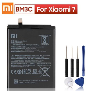 Original XIAOMI BM3Cเปลี่ยนแบตเตอรี่สำหรับXiaomi 7 MI7 Authenticโทรศัพท์แบตเตอรี่3170MAh