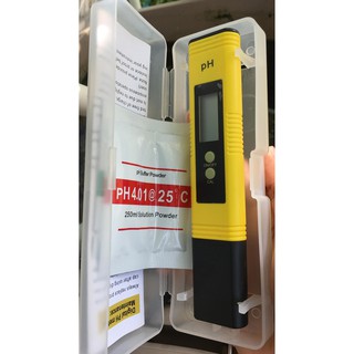 Ph meter พร้อมน้ำยาเทียบค่า (เทียบค่ากับสารละลายมาตราฐานแล้ว)