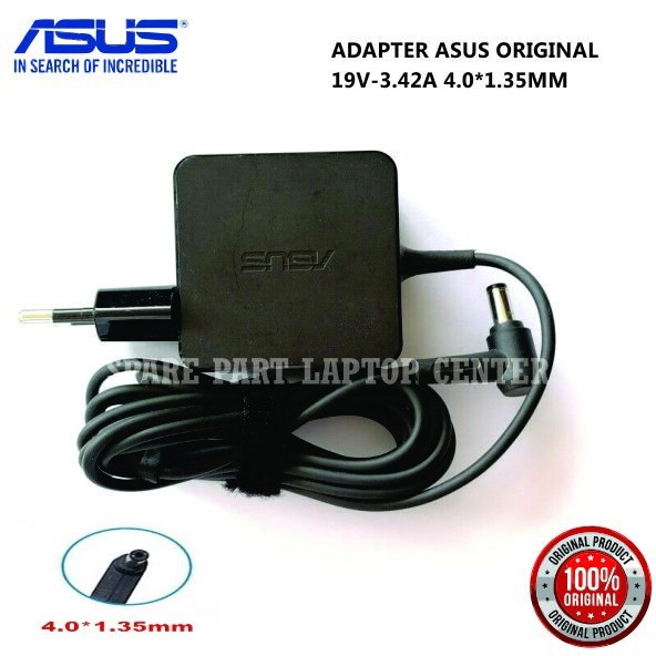 ASUS ADAPTER 19V 3.42A 3.42A 4.0 1.35 มม. ปลั๊กเดิม A442 A442UR A442U A442UF A442UQ UX32 UX32 UX32V