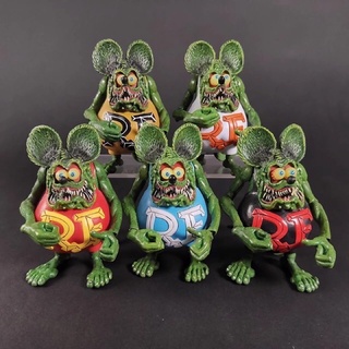 Rat Fink RF Ed Roth Ratfink Mouse PVC Action Figure  5 Rat/Set 12 cm