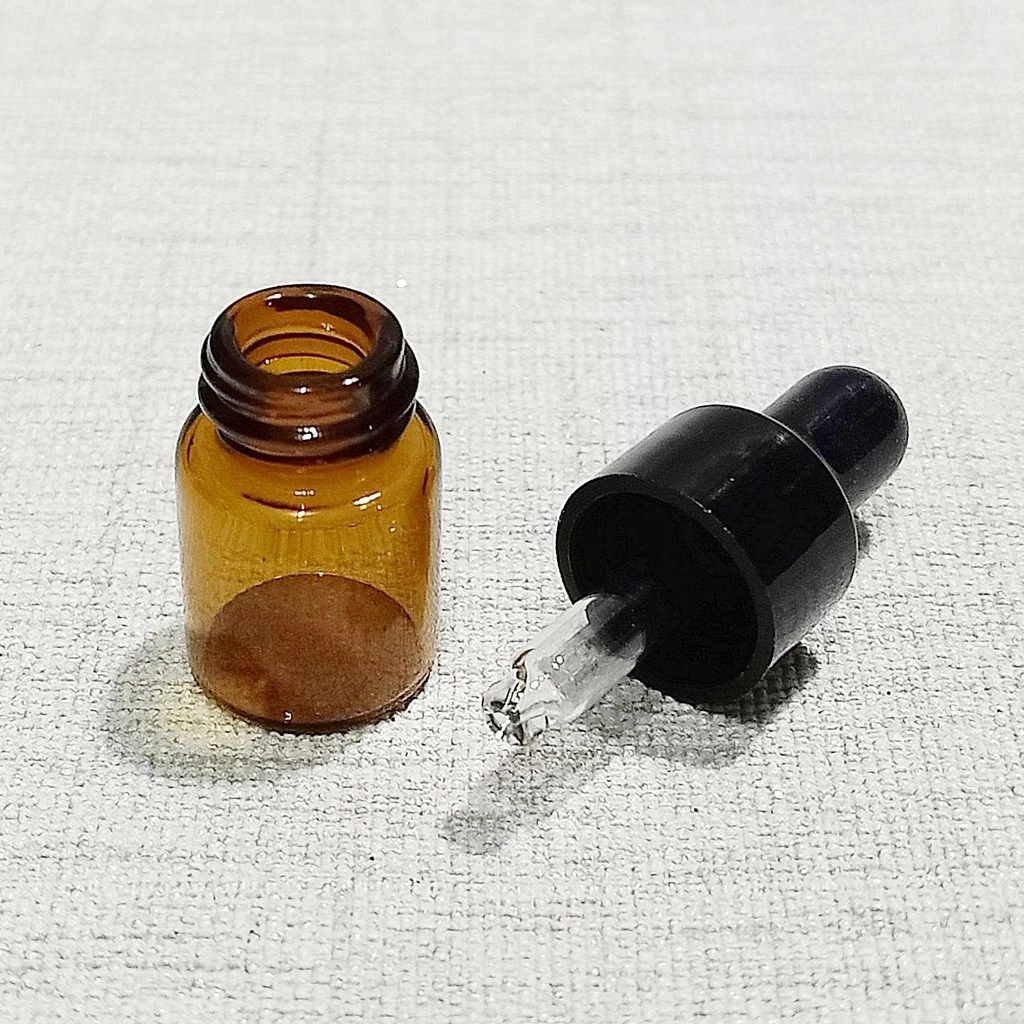 ขวดแก้วสีชา จุกดรอปเปอร์ 1/2/3/5ml เติมได้ ใช้ซ้ำได้ thumbnail 8