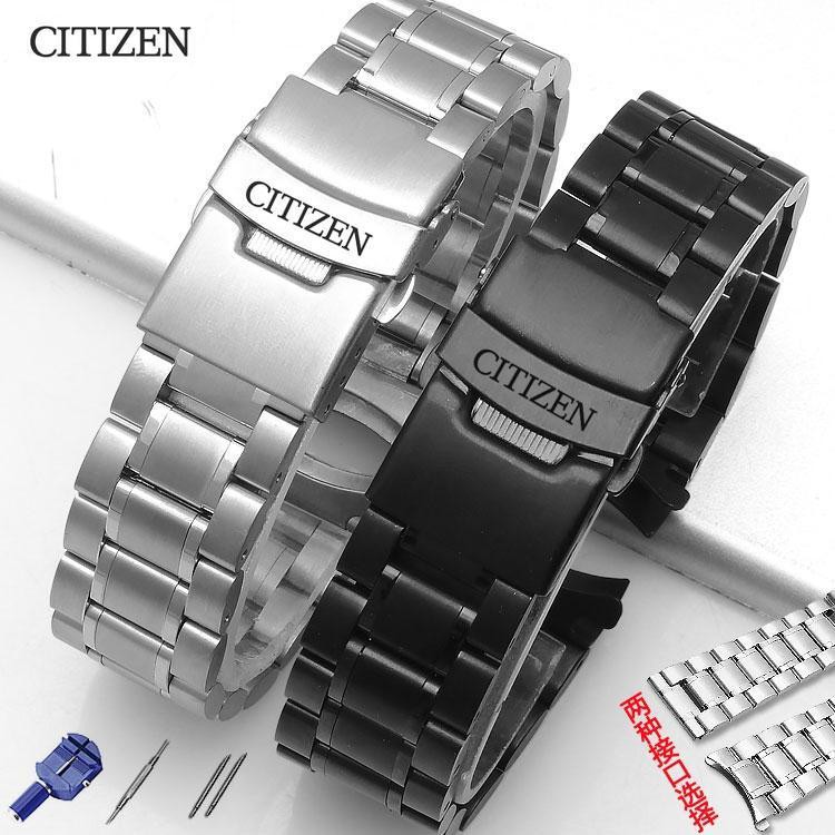 Citizen CITIZEN สายนาฬิกาข้อมือสเตนเลส 22 องศา