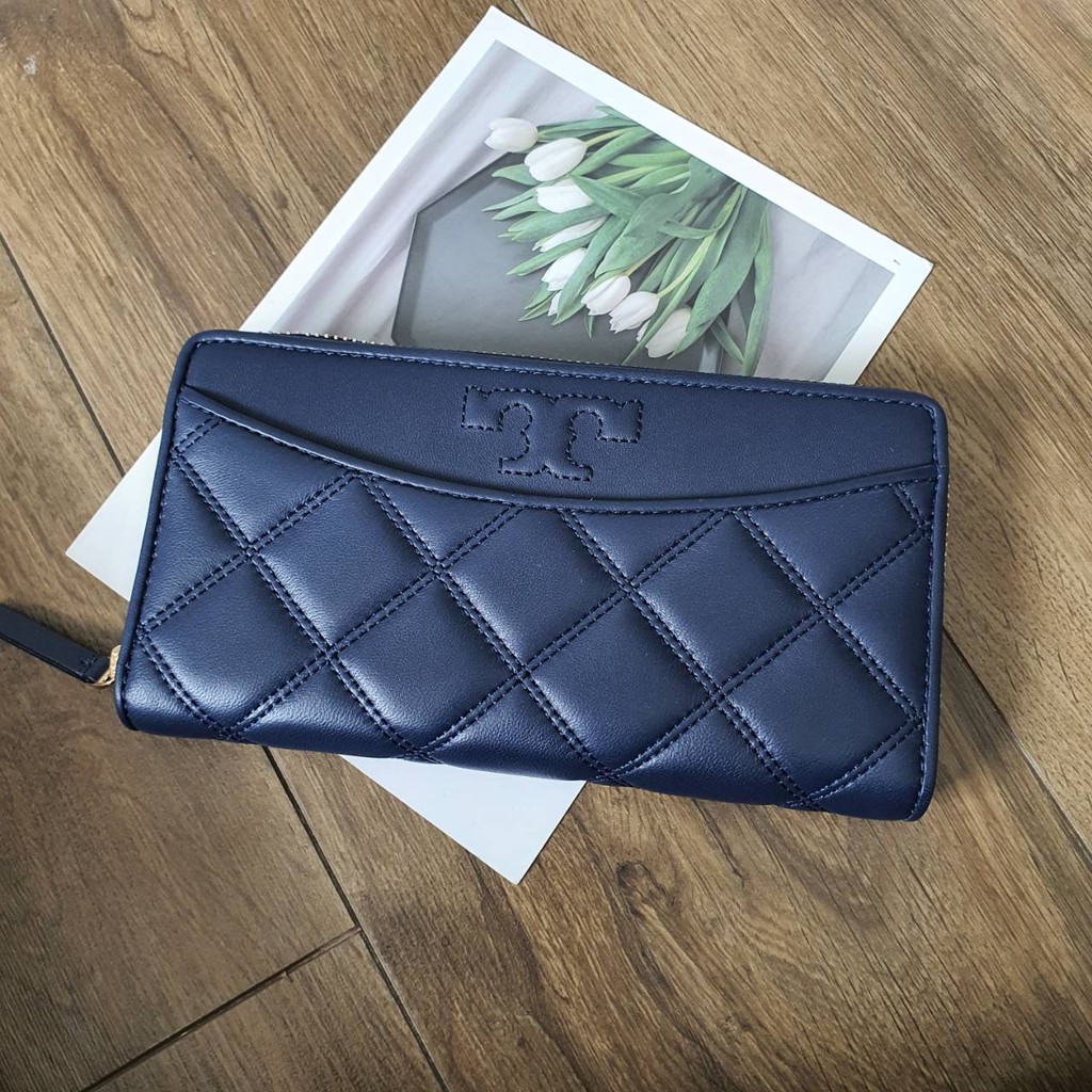 Tory Burch Savannah Zip Continental Wallet | Shopee Thailand