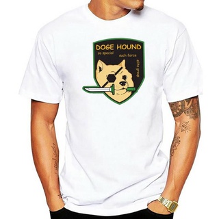 เสื้อยืดแขนสั้น คอกลม พิมพ์ลาย Doge Hound Metal Gear Solid สีดํา สําหรับผู้ชายS-5XL