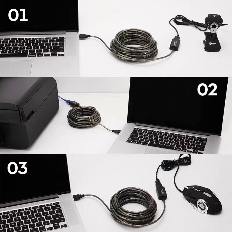 สายต่อยาว USB 2.0 ยาว 5 เมตร มี IC USB 2.0 Extension Cable 5M