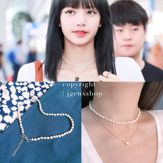 สร้อยคอผีเสื้อ กล่องใส่แหวน - Choker สร้อยคอลูกปัด สไตล์ LISA Blackpink 👧🏻🖤💗-