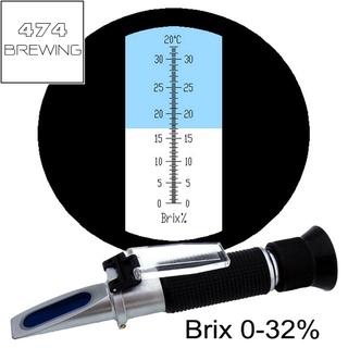 เครื่องวัดปริมาณน้ำตาล Refractometer 0-32%(Brix) (ของอยู่ไทยพร้อมส่ง)​🇹🇭