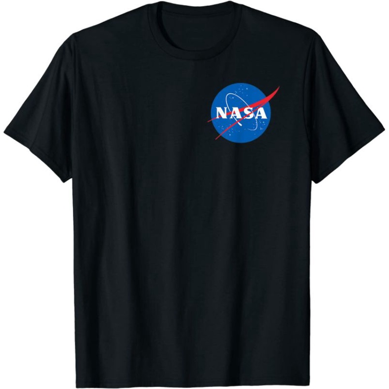 เสื้อยืด NASA/NASA Cotton 100% เสื้อเชิ้ตสีดํา/ผู้ใหญ่ชายและหญิง คุณภาพ