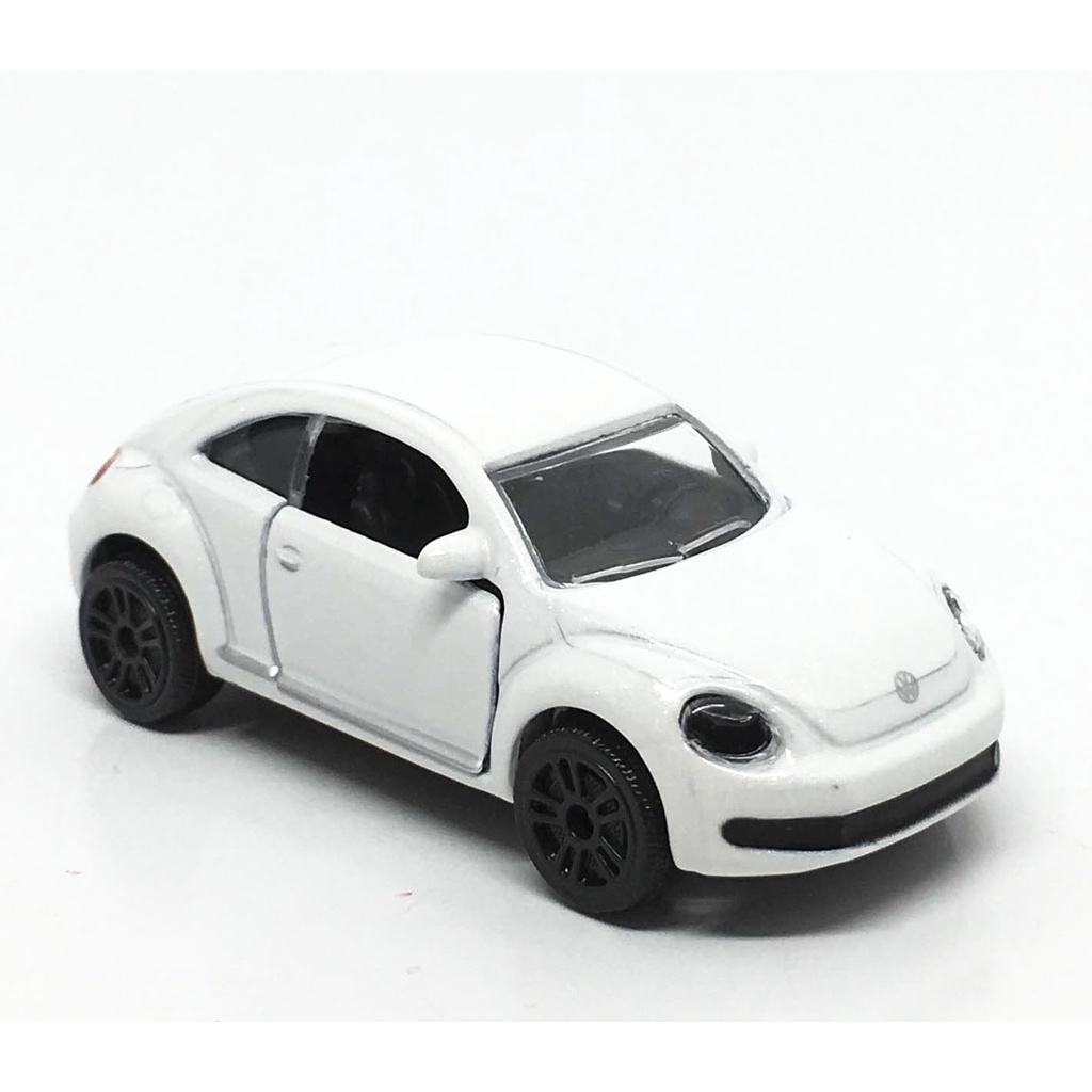 Majorette Volkswagen Beetle 2011 - Metallic White Color /Wheels D5SB /scale 1/60 (3 inches) no Packa