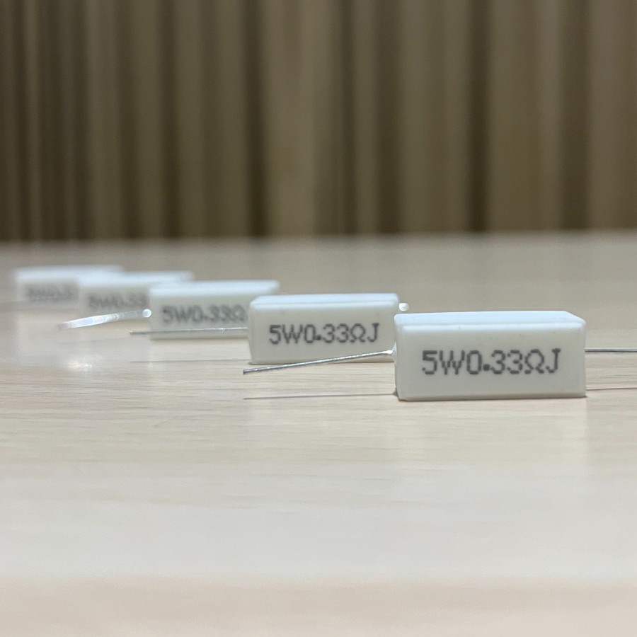 5 วัตต์ RESISTOR 5W 0.33OHM 0.33 OHM 0.33R