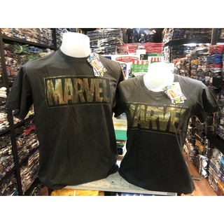 เสื้อยืดลายลิขสิทธิ์แท้ marvel  ผ้าฟอก