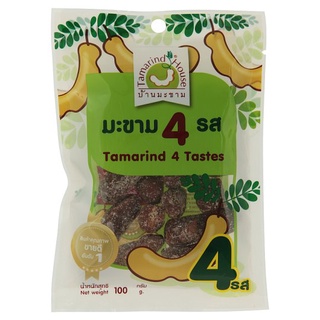 ✨นาทีทอง✨ บ้านมะขาม มะขามทรงเครื่อง 4 รส 100กรัม Tamarind House 4 Tastes Tamarind 100g