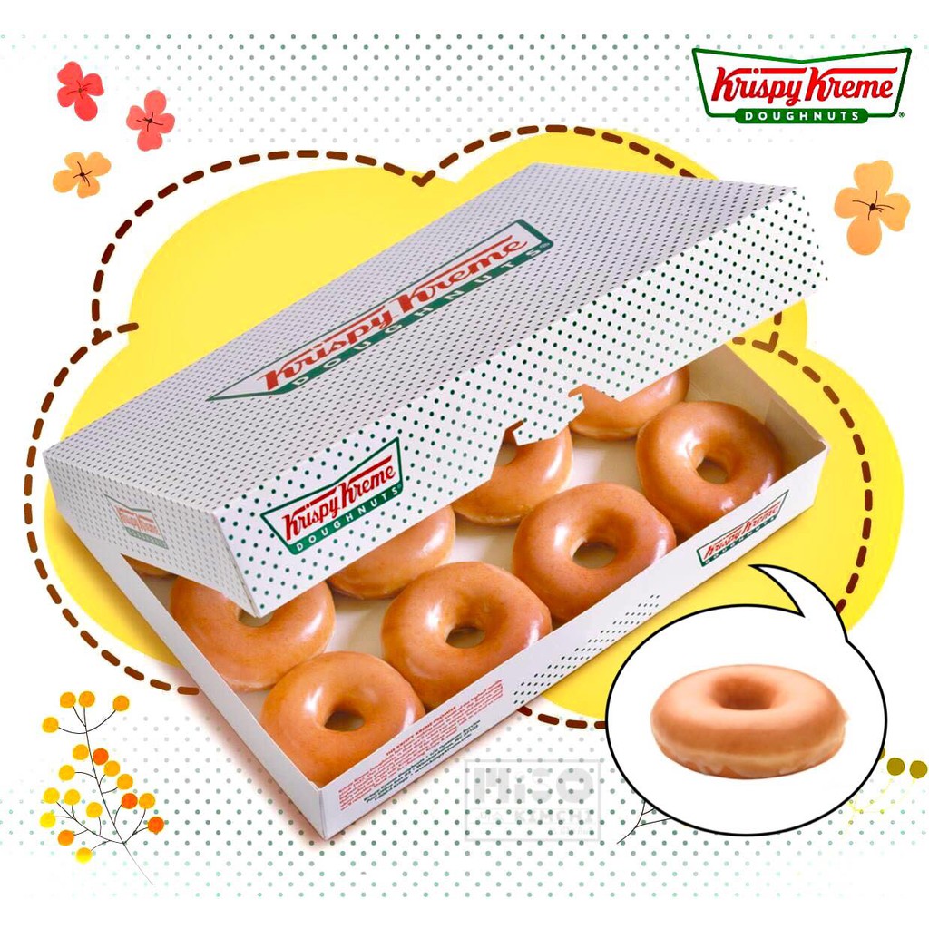 Krispy Kreme Doughnuts โดนัทคริสปี้ครีม รส Original Glazed (ออริจินอล) โปรดเลือกขนาด [New!!! Tower S