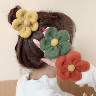 ยางรัดดอกน่ารัก วงผมฝรั่งเศส เครื่องประดับผมแฟชั่น Cute flower rubber band French hair band Fashion hair accessories