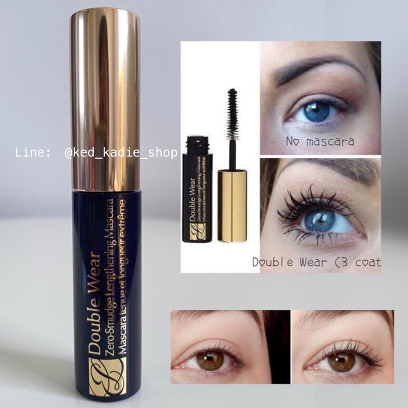 Estee Double Wear Zero Smudge Lengthening Mascara มาสคาร่า ขนตาหนาเด้ง
