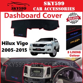 แผ่นแดชบอร์ด กันลื่น คุณภาพสูง สําหรับ Toyota Hilux Vigo 2004-2015