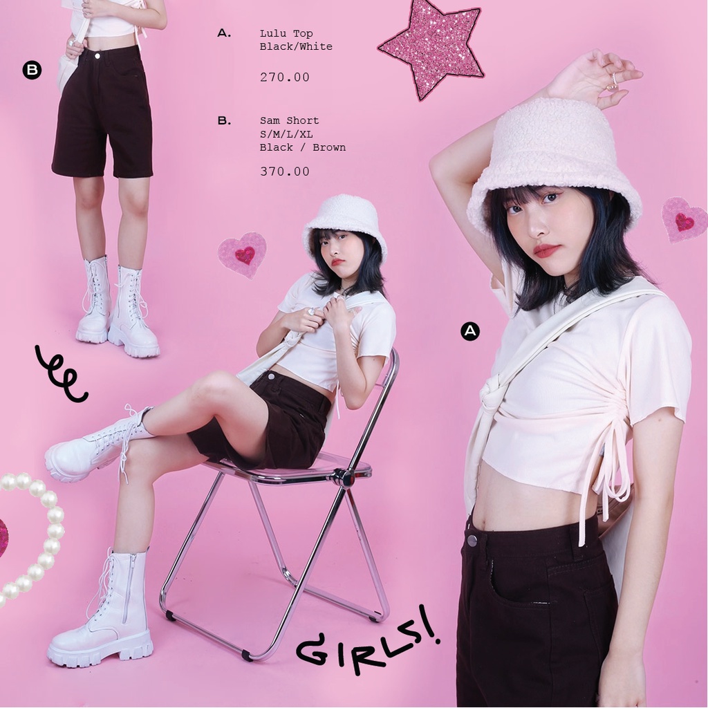 kome.girls กรอกโค้ดลด 45.- ꒰APRKOME45꒱ กางเกงขาสั้น รุ่น Sam Short