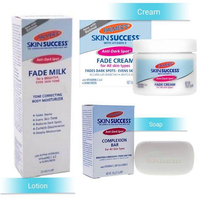พร้อมส่ง​ 🇺🇲Palmer's, Skin Success, Fade Milk Tone Correcting (สบู่,โลชั่น,ครีม)