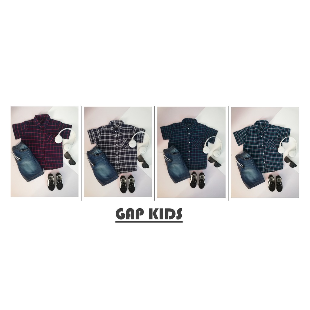 [GAP KIDS] KEMEJA BUDAK LELAKI 6-12Y PREMIUM BRAND BOYS KEMEJA-T