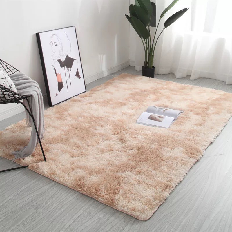 พรมปูพื้น ขนาด Carpet Velvet Indoor Morden Area Rugs Pads Living Room