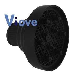 Universal Foldable Hair Dryer Diffuser Fits Most Hair Dryers-Black