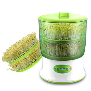 Spint เครื่องปลูกถั่วงอก เครื่องปลูกต้นอ่อนทานตะวัน Bean Sprouts Machine เครื่องเพาะธัญพืช (สีเขียว)