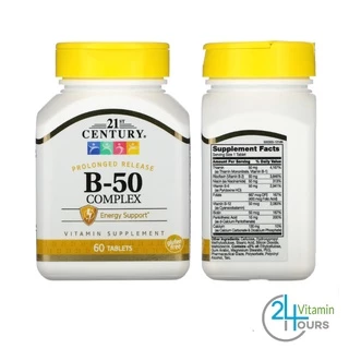 [พร้อมส่ง ] 21st Century , วิตามินบีรวม B-Complex, B-6, B-12, B-50 Complex , B-100 Complex, Stress B