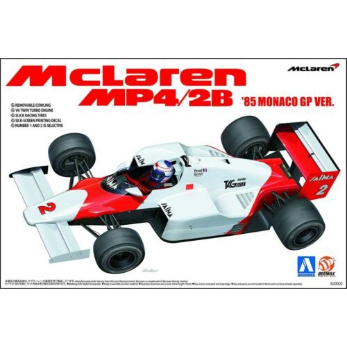 Aoshima 1/20 McLaren F-1 MP4/2B '85 Monaco GP Ver.