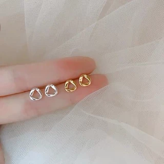 Roselife ต่างหูสตั๊ด เงิน S925 จี้รูปหมี หัวใจ ดอกไม้ เรขาคณิต ขนาดเล็ก เครื่องประดับ สําหรับผู้หญิง 1 คู่
