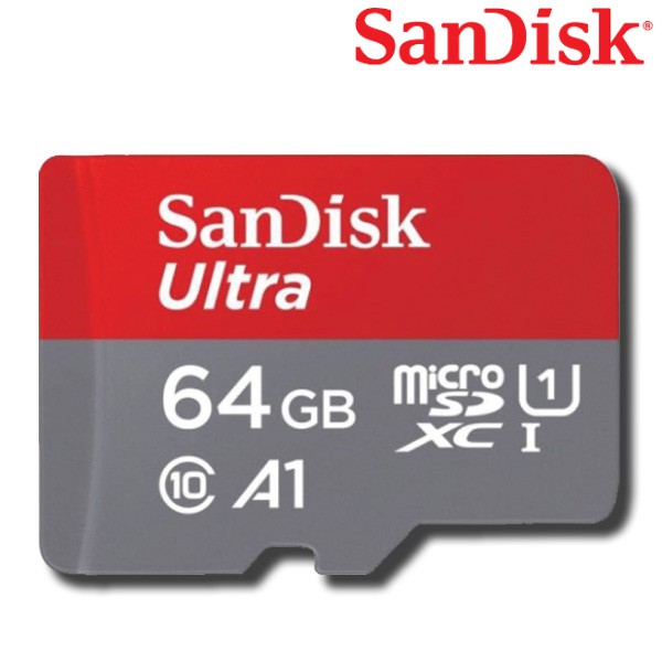 Sandisk Ultra microSDXC Card Class10 A1 64GB อ่าน 120MB/s (SDSQUA4-064G-GN6MN) เมมโมรี่ แซนดิส โทรศัพท์ แท็บเล็ต Andriod