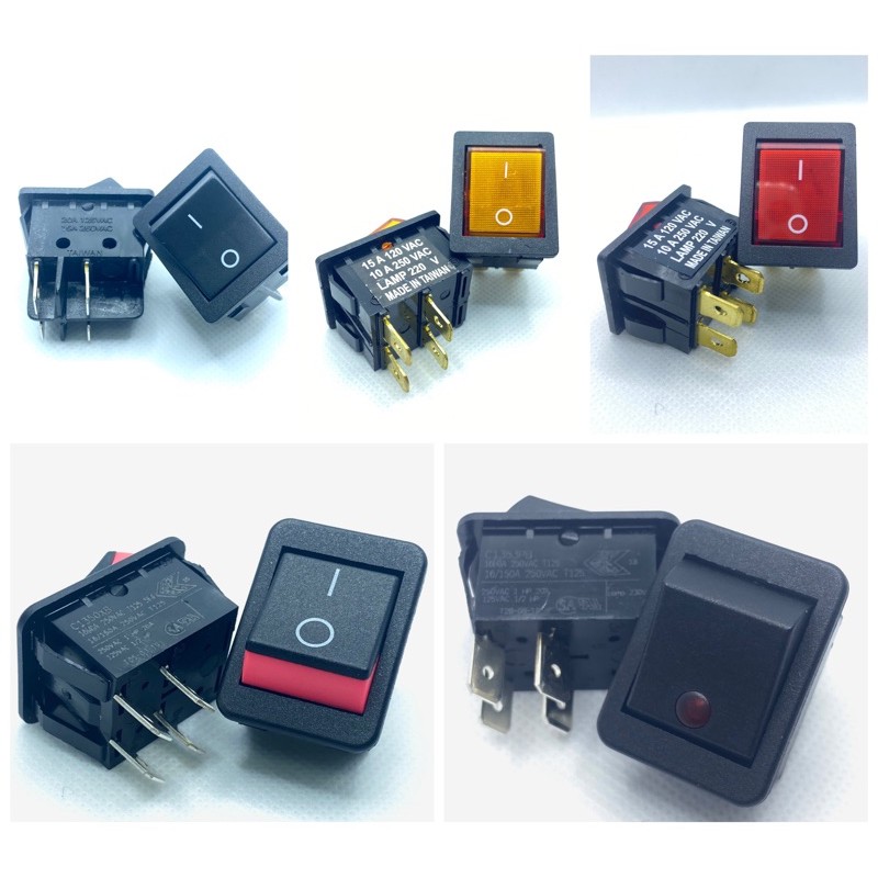 [จำนวน 1 ตัว] Switch สวิท สวิทหน้าแท่น 220V.