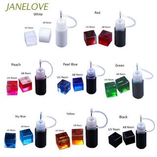 Jlove เม็ดเรซิ่นระบายสีสําหรับทําเครื่องประดับ