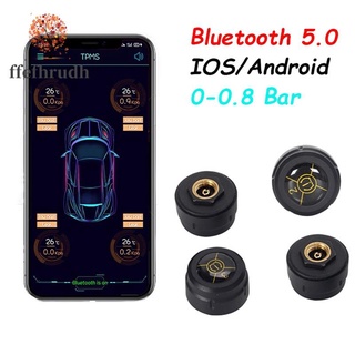 Bluetooth 5.0 Car TPMS Tire Pressure Alarm System Sensor Android/IOS