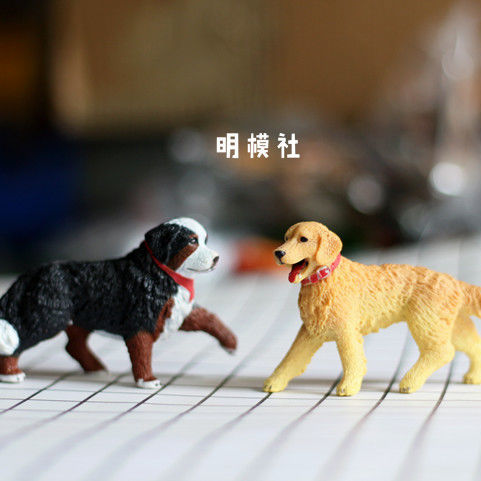 ขายร้อนจำลองสัตว์ของเล่นสุนัขรุ่น Jinmao de เลี้ยงสัตว์เลี้ยงสุนัขแข็งของเล่นเด็กความรู้ความเข้าใจปริศนาสัตว์จำลอง