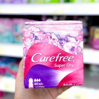 🌸 แคร์ฟรี ผ้าอนามัย ซุปเปอร์ดราย ชาวเวอร์ เฟรช 40 ชื้น Carefree Panty Liner Super Dry Shower Fresh 40pcs✨💥