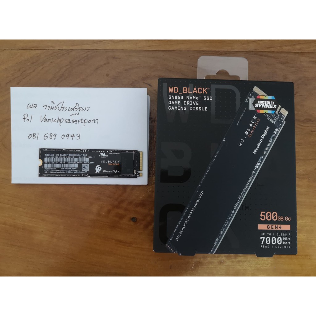 ขาย WD BLACK SN850 500GB Gen 4 วิ่ง7000mb